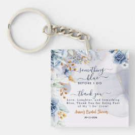 Something Blue Before I Do Bridal Shower Favors Sleutelhanger