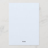 Something Blue before I Do Bridal Shower Kaart (Achterkant)