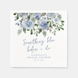 Something Blue before I do bridal shower napkins Servet