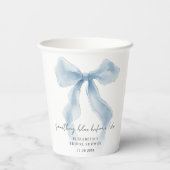 Something Blue Before I Do Bruidsfeest Papieren Bekers (Achterkant)