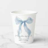 Something Blue Before I Do Bruidsfeest Papieren Bekers (Voorkant)