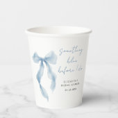 Something Blue Before I Do Bruidsfeest Papieren Bekers (Voorkant)