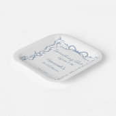 Something Blue Before I Do Bruidsfeest Papieren Bordje (Gebogen)