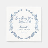 Something Blue Before I Do Bruidsfeest Servet (Voorkant)