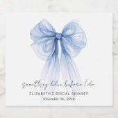 Something Blue Before I Do Bruidsfeest Sparkling Wijnetiket (Enkel label)