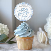 Something Blue Before I Do Bruidssticker Ronde Sticker