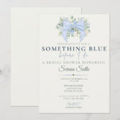 Something Blue Before I Do Bruidsuitnodiging Kaart (Voorkant / Achterkant)