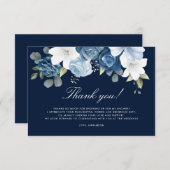 Something Blue Before I Do Bruiloftsfeest Bedankkaart (Voorkant / Achterkant)