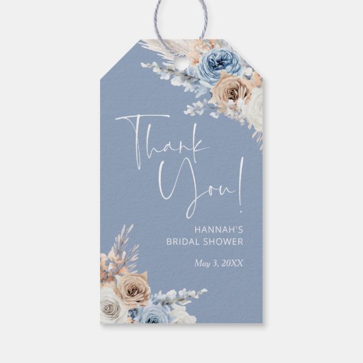 Something Blue Before I Do Bruiloftsfeest Cadeaulabel (Achterkant)