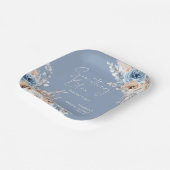 Something Blue Before I Do Bruiloftsfeest Papieren Bordje (Gebogen)