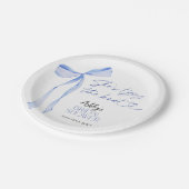 Something Blue Before I Do Bruiloftsfeest Papieren Bordje (Gekanteld)