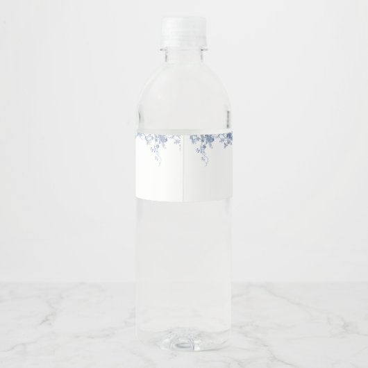 Something Blue Before I Do Bruiloftsfeest Waterfles Etiket (Achterkant)