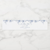 Something Blue Before I Do Bruiloftsfeest Waterfles Etiket (Enkel label)