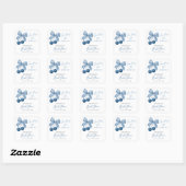 Something Blue Before I Do Bruiloftstickers Vierkante Sticker (Vel)