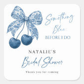 Something Blue Before I Do Bruiloftstickers Vierkante Sticker (Voorkant)