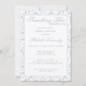 Something Blue Before I Do Elegant Bridal Shower  Kaart (Voorkant)