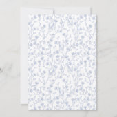 Something Blue Before I Do Elegant Bridal Shower  Kaart (Achterkant)