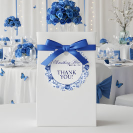 Something Blue Before I Do Floral Bridal Shower  Bedankjes Labels