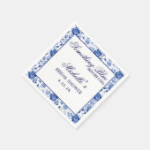 Something Blue Before I Do Floral Bridal Shower Servet (Hoek)