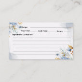 Something Blue Before I do floral Recipe Informatiekaartje (Achterkant)