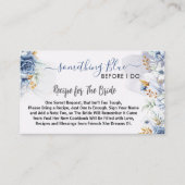 Something Blue Before I do floral Recipe Informatiekaartje (Voorkant)