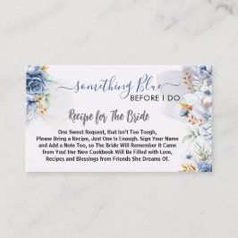 Something Blue Before I do floral Recipe Informatiekaartje