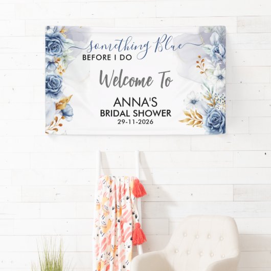 Something Blue Before I Do Floral Welcome Spandoek (Insitu)