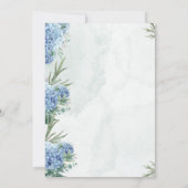 Something Blue Before I Do Hydrangea Kaart (Achterkant)