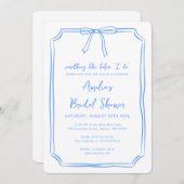 "Something Blue Before I Do" (Iets blauw voordat i Kaart (Voorkant / Achterkant)