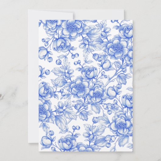 Something Blue Before I Do Script Bridal Shower Kaart (Achterkant)