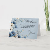Something Blue Before I do Uitgebreide Dankkaart Bedankkaart (Voorkant)