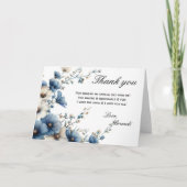 Something Blue Before I do Vouwen Trouwkaart Bedankkaart (Voorkant)
