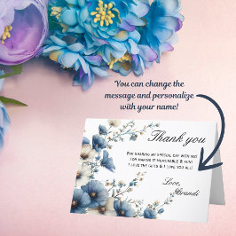 Something Blue Before I do Vouwen Trouwkaart Bedankkaart