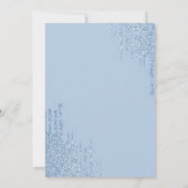 Something Blue Before I Do White Bow Glitter Drips Kaart (Achterkant)