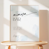 Something Blue beroemd gemaakt door Clouds Mimosa Reclamebord Met Voetstuk