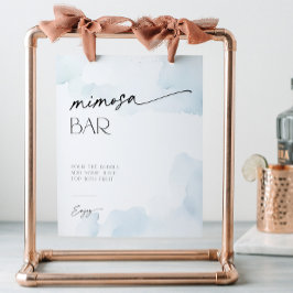 Something Blue beroemd gemaakt door Clouds Mimosa  Reclamebord Met Voetstuk