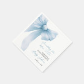 Something Blue Blauwe Strik Bruidsfeest Servet (Hoek)