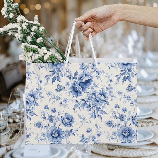 Something Blue Bloemend Franse Toile Chinoiserie Groot Cadeauzakje