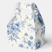 Something Blue Bloemendessin Franse Toile Chinoise Bedankdoosjes (Achterkant)