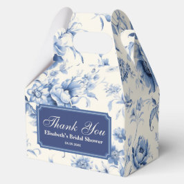 Something Blue Bloemendruk Frans Toile Chinoiserie Bedankdoosjes