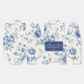Something Blue Bloemendruk Frans Toile Chinoiserie Bedankdoosjes (Ongevouwen)