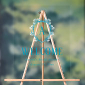 Something Blue Bloemenkroon Bruidsdiner Acryl Bord (Neutraal)