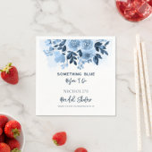 Something Blue Bloemrijke Script Bruiloftsshower P Servet (Insitu)