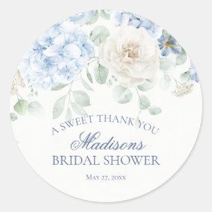 Something Blue Bloemstuk Hydrangea Bruids Show Cir Ronde Sticker
