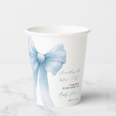 Something Blue Blue Lint Bruidsdiner Papieren Bekers (Voorkant)