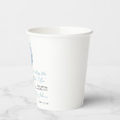 Something Blue Blue Lint Bruiloftsborrel Papieren Bekers (Links)