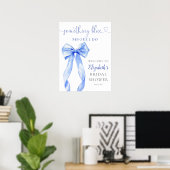 Something Blue Boog Bruidsboog Bruiloft Welkom Bor Poster (Thuiskantoor)