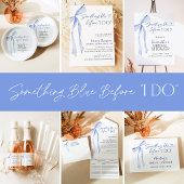 Something Blue Boog Bruidsontbijt Sparkling Wijnetiket