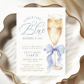 Something Blue Bow Bruidsdouche Kaart