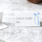 Something Blue Bow Coquette Naam Zitplaatsen Plaatskaartje